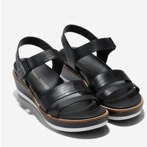 COLE HAAN Womens OriginalGrand Peyton
Flatform Sandals Black Sz 9 Comfy Vacation